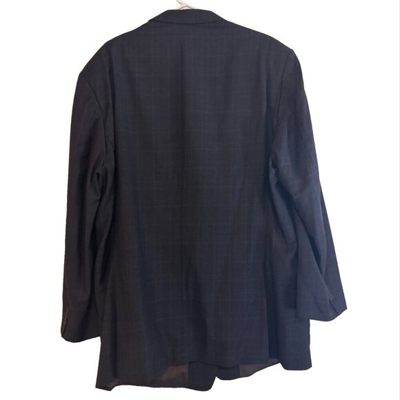 CALVIN KLEIN 3 Button Gray Sport Jacket - Mens Size 50L 100% Pure New Wool - Picture 5 of 7